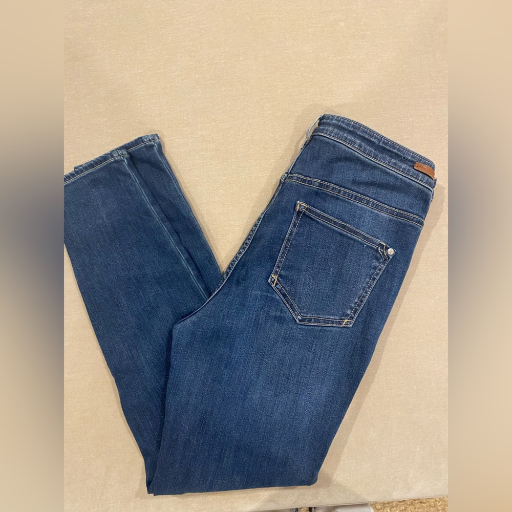 Pilcro and the Letterpress Dark Blue Skinny Jeans